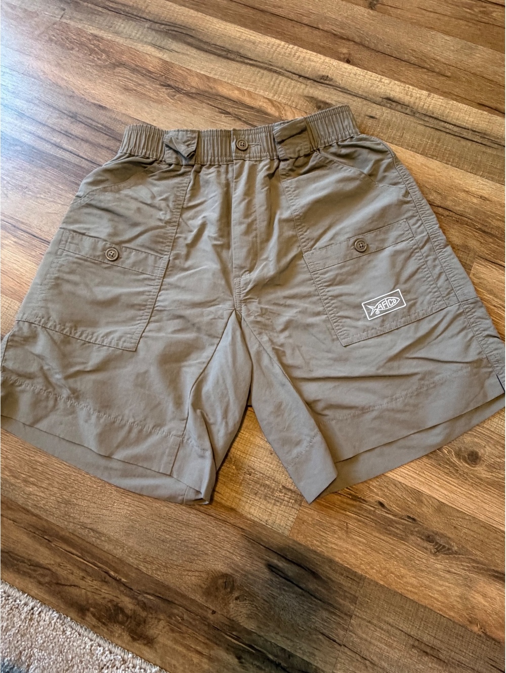 AFTCO Men's 28W Cargo Shorts Khaki Casual Activewear